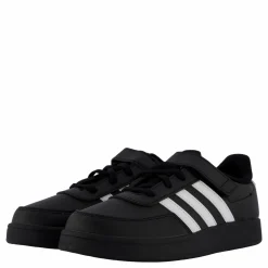 Barn adidas Breaknet Lifestyle Court Elastic Lace and Top Strap Shoes Core Black / Cloud White / Cloud White