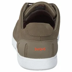 Swims Breeze Tennis Leather Timber Wolf / White