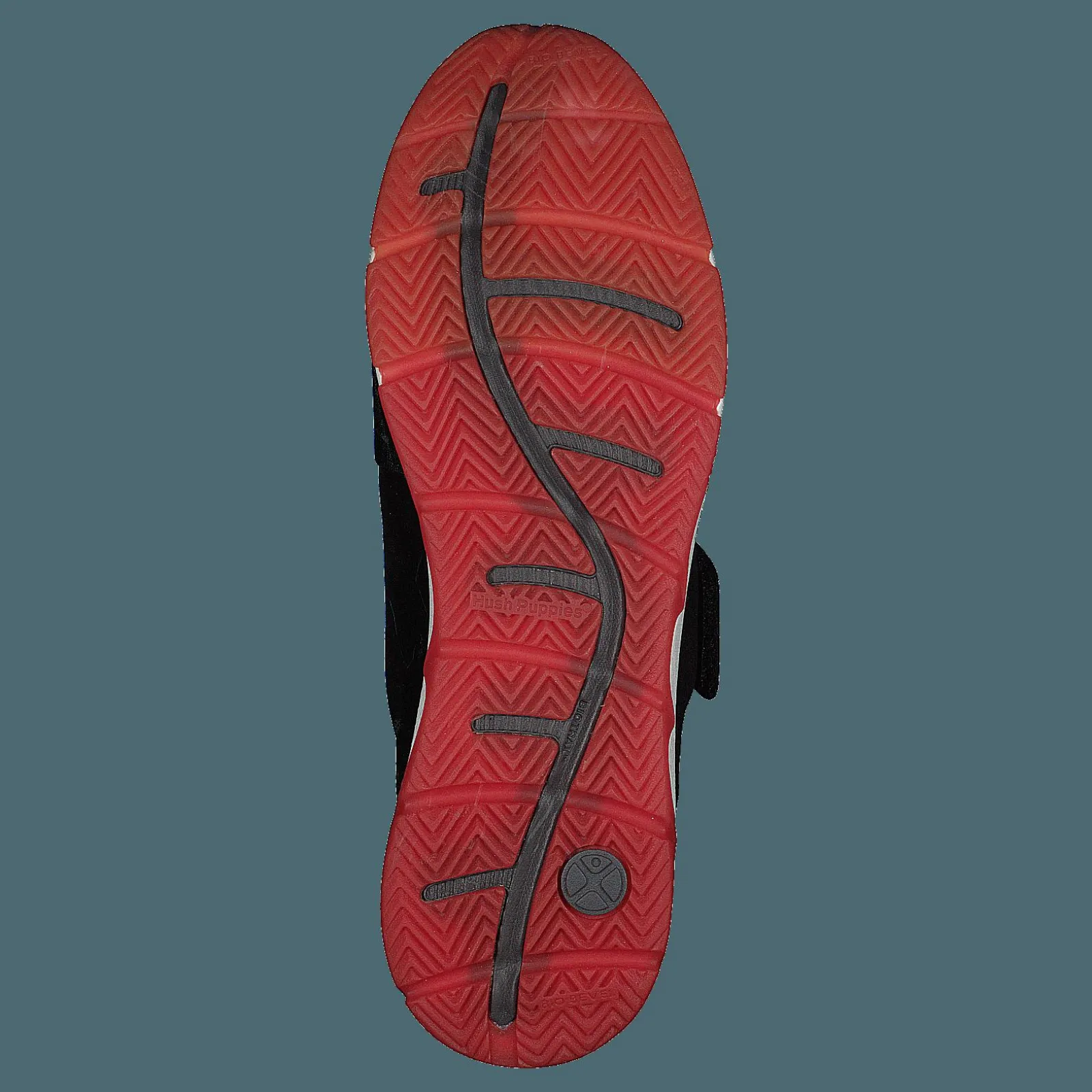 Hush Puppies Cesky Strap Slip On Black Nubuck