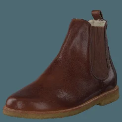 Angulus Chelsea boot with wool lining 2509 Medium Brown