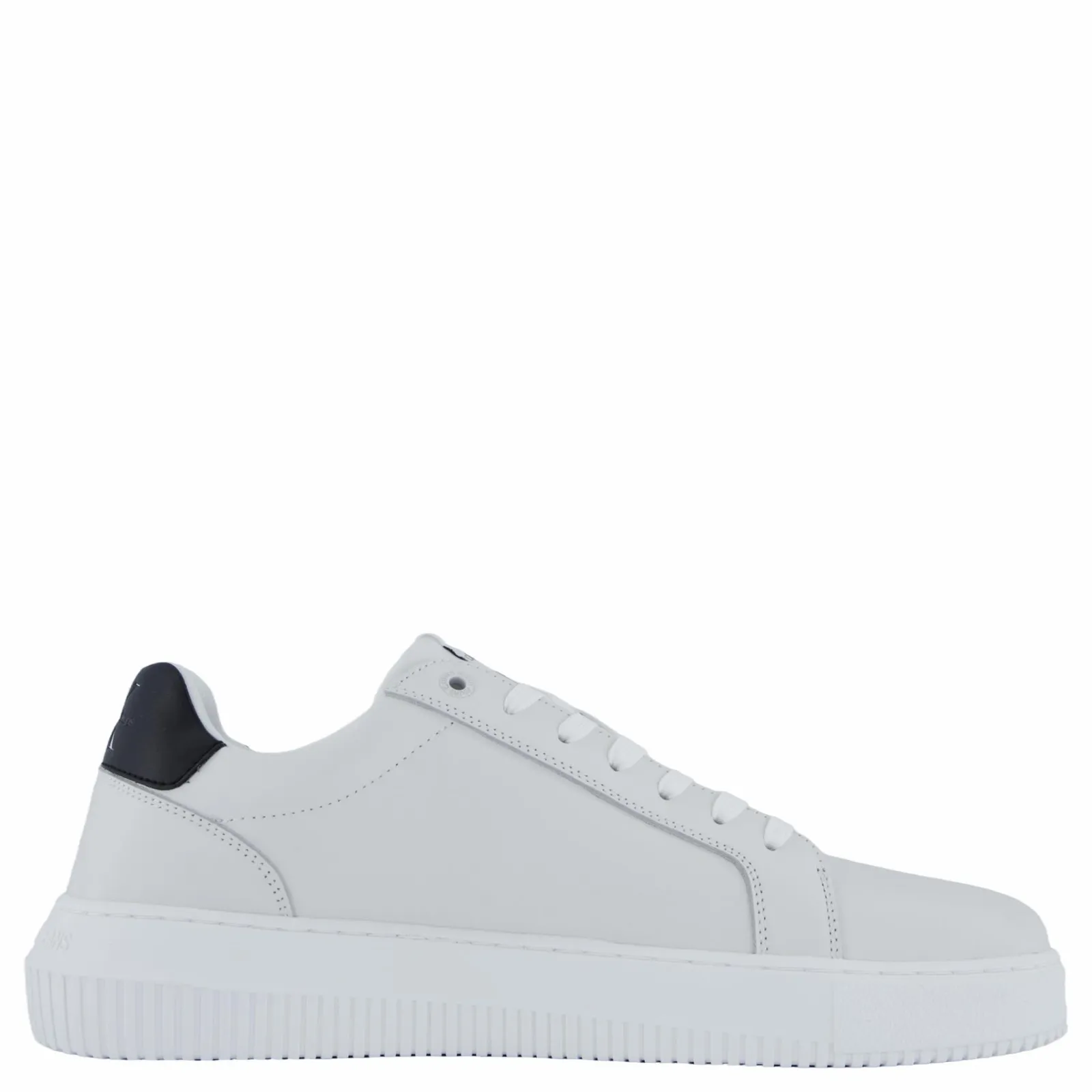 Calvin Klein Chunky Cupsole Mono Lth Bright White/black