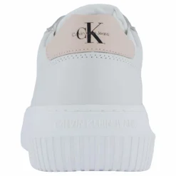Calvin Klein Chunky Cupsole Mono Lth Wn Bright White/whisper Pink
