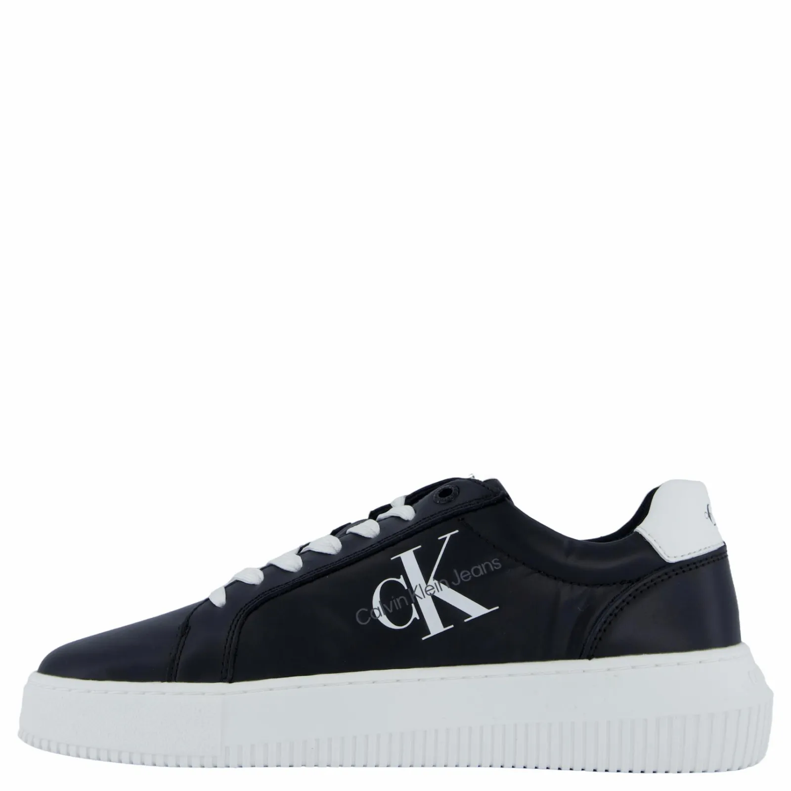 Calvin Klein Chunky Cupsole Mono Lth Wn Black