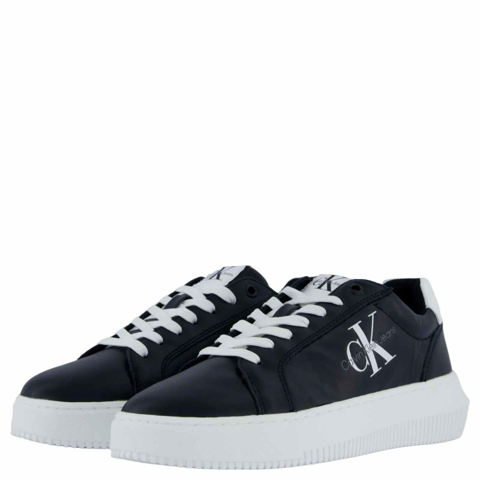 Calvin Klein Chunky Cupsole Mono Lth Wn Black