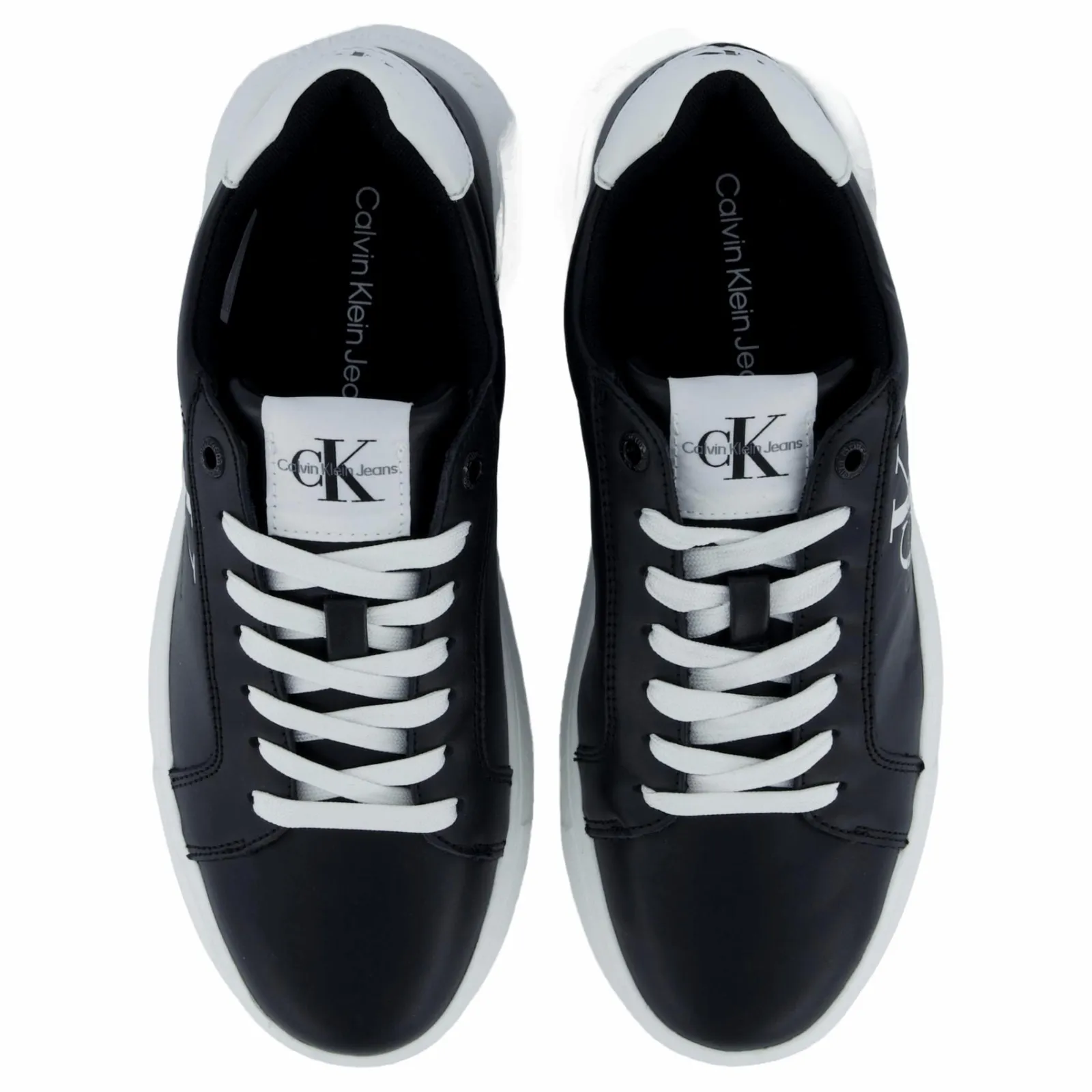 Calvin Klein Chunky Cupsole Mono Lth Wn Black