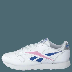 Reebok Classic Cl Lthr White/humble Blue/jasmine Pink
