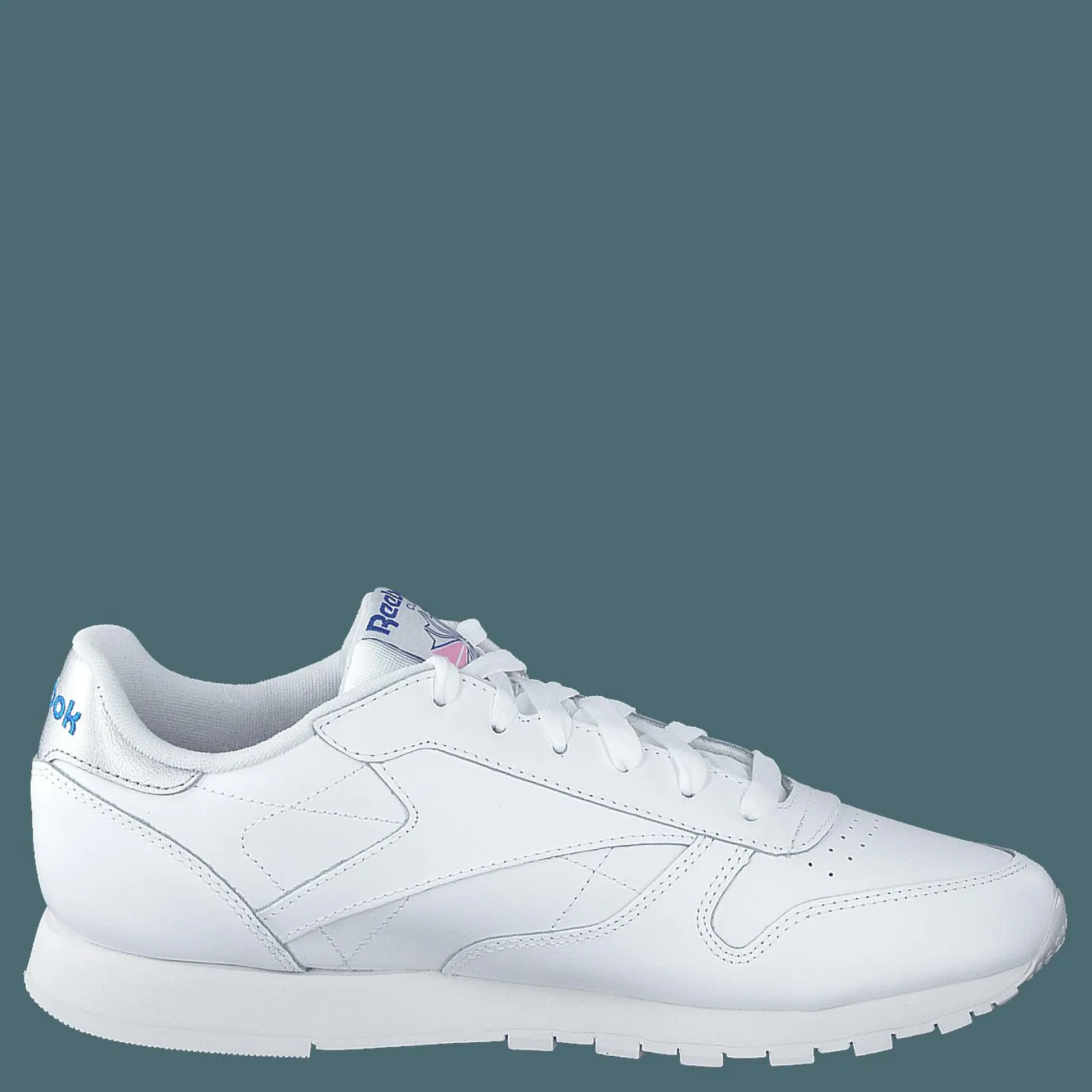 Reebok Classic Cl Lthr White/humble Blue/jasmine Pink