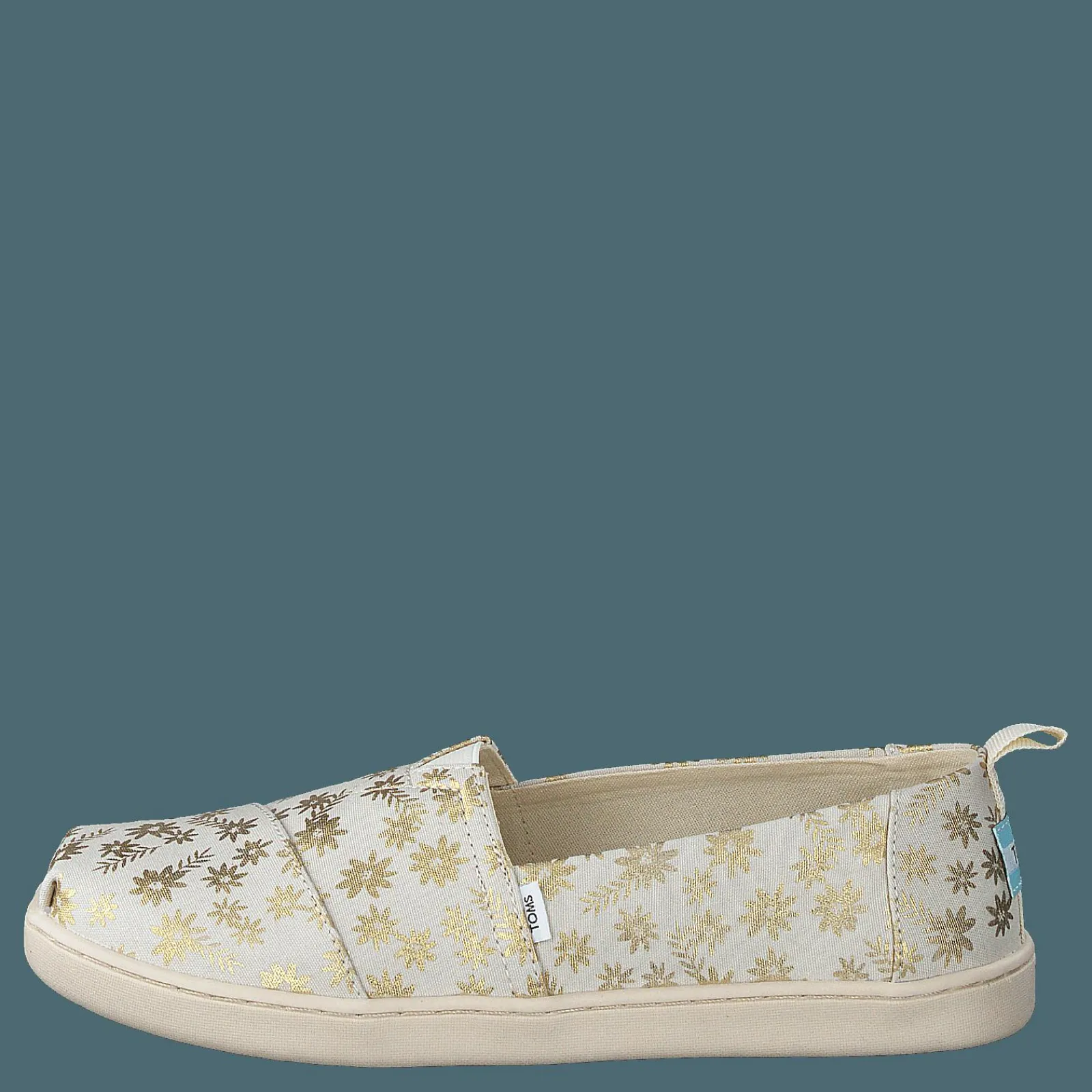 Barn Toms Classic Alp Foil Floral Blooms Natural Gold