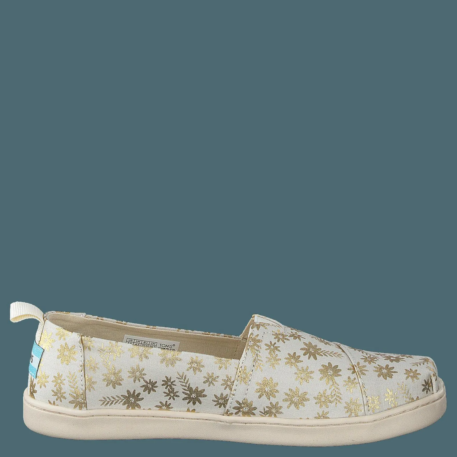Barn Toms Classic Alp Foil Floral Blooms Natural Gold