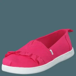 Barn Toms Classic Canvas Ruffle Youth Raspberry