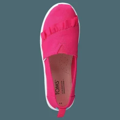 Barn Toms Classic Canvas Ruffle Youth Raspberry