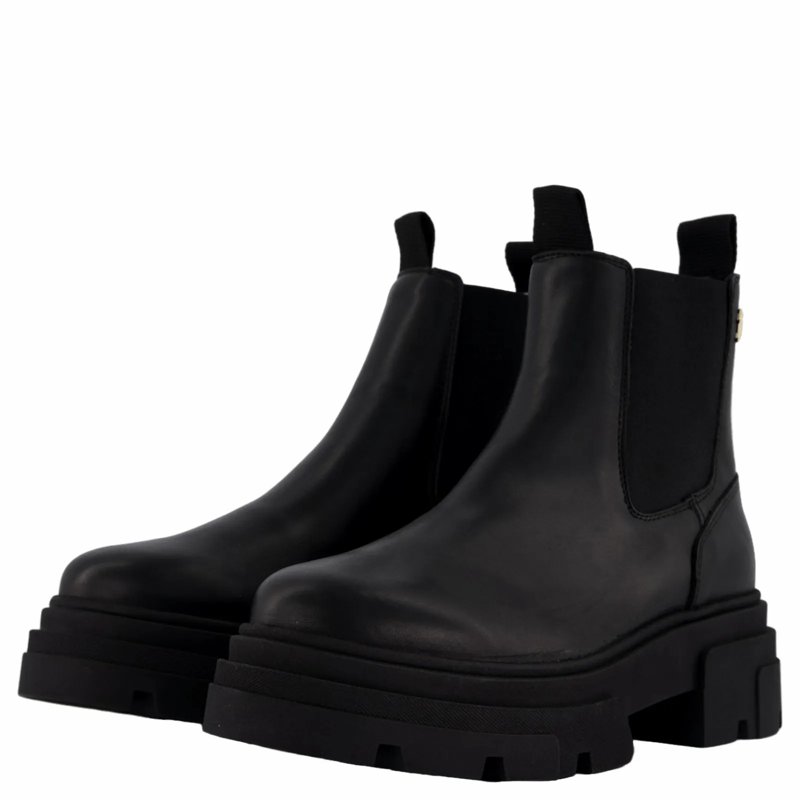 Tommy Hilfiger Combat Leather Low Chelsea Black