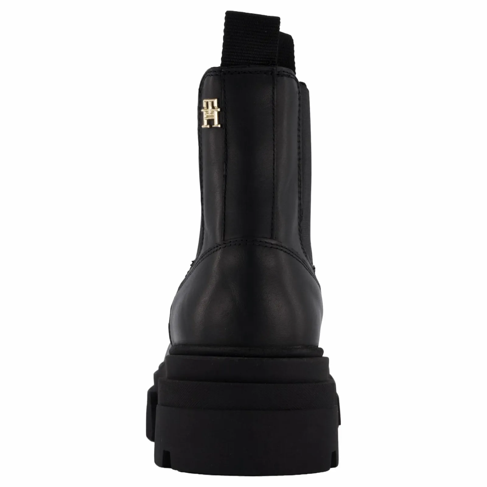 Tommy Hilfiger Combat Leather Low Chelsea Black