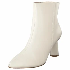 NA-KD Cone Shape Ankle Boots Offwhite