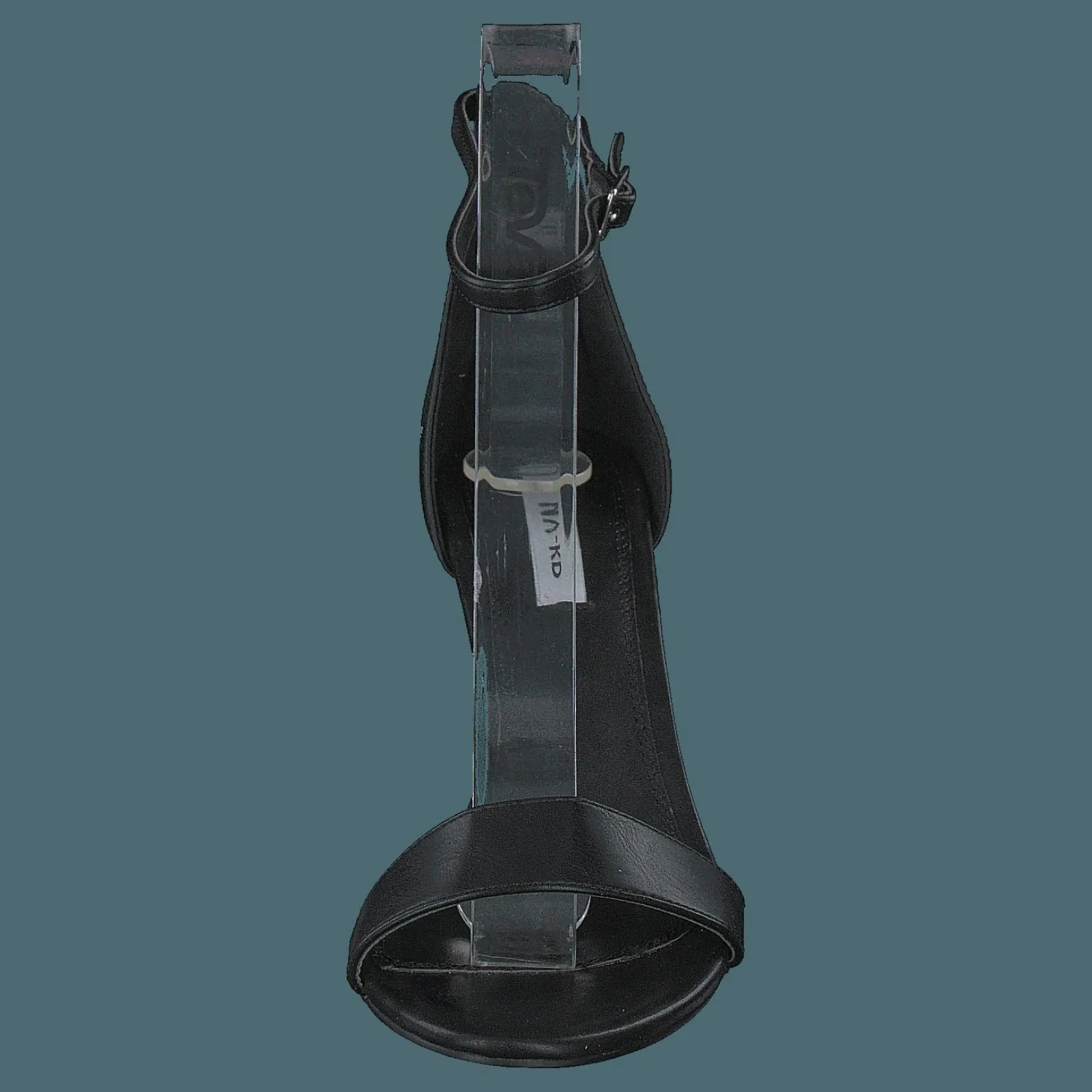 NA-KD Cone Shape Strap Heels Black