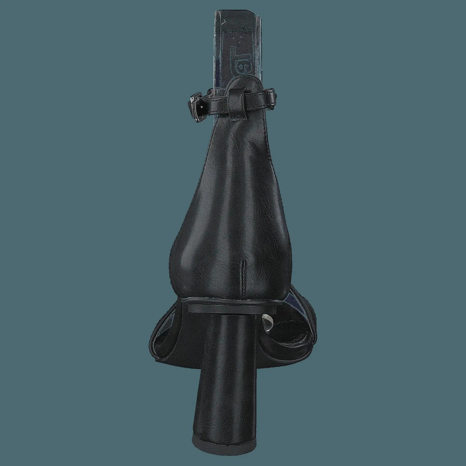 NA-KD Cone Shape Strap Heels Black