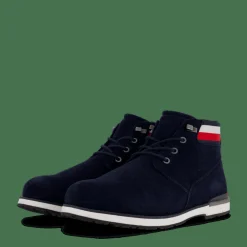 Tommy Hilfiger Core Hilfiger Suede Boot Navy
