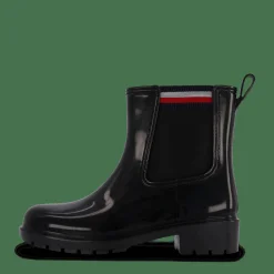 Tommy Hilfiger Corporate Elastic Rainboot Black