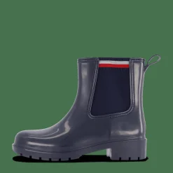 Tommy Hilfiger Corporate Elastic Rainboot Blue