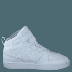 Barn Nike Court Borough Mid 2 Little Kids' Shoes WHITE/WHITE-WHITE