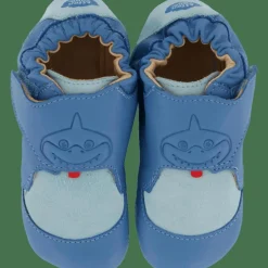 Barn Affenzahn Crawling Shoe Leather Crawly Shark