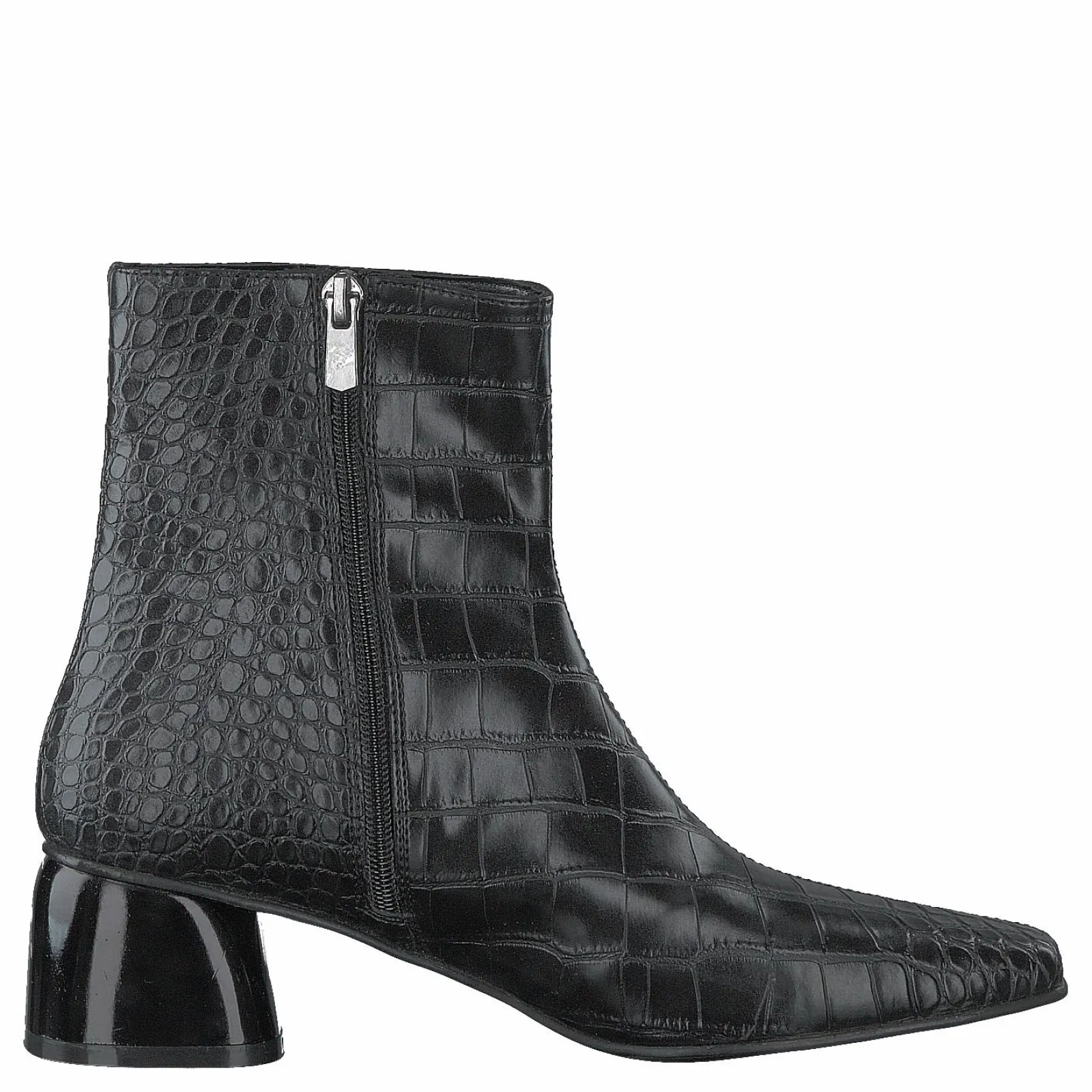 NA-KD Croco Basic Boots Black