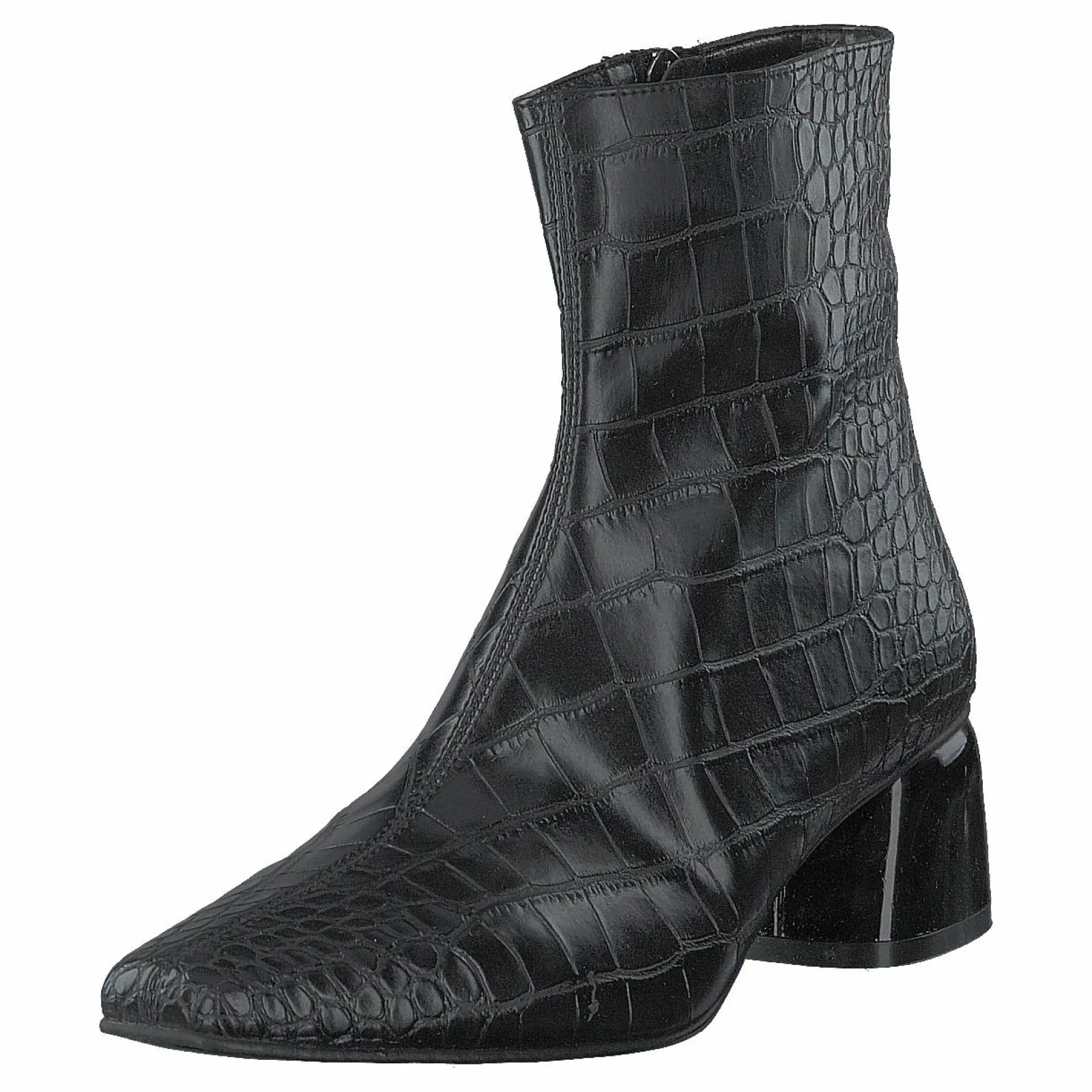 NA-KD Croco Basic Boots Black