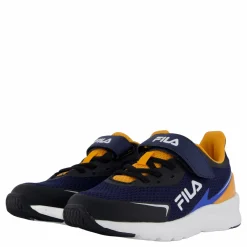 Barn Fila Crusher V Kids Black-dark Cheddar