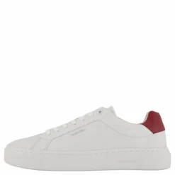 Calvin Klein Cupsole Lace Up W/ml Lth Bright White/winery