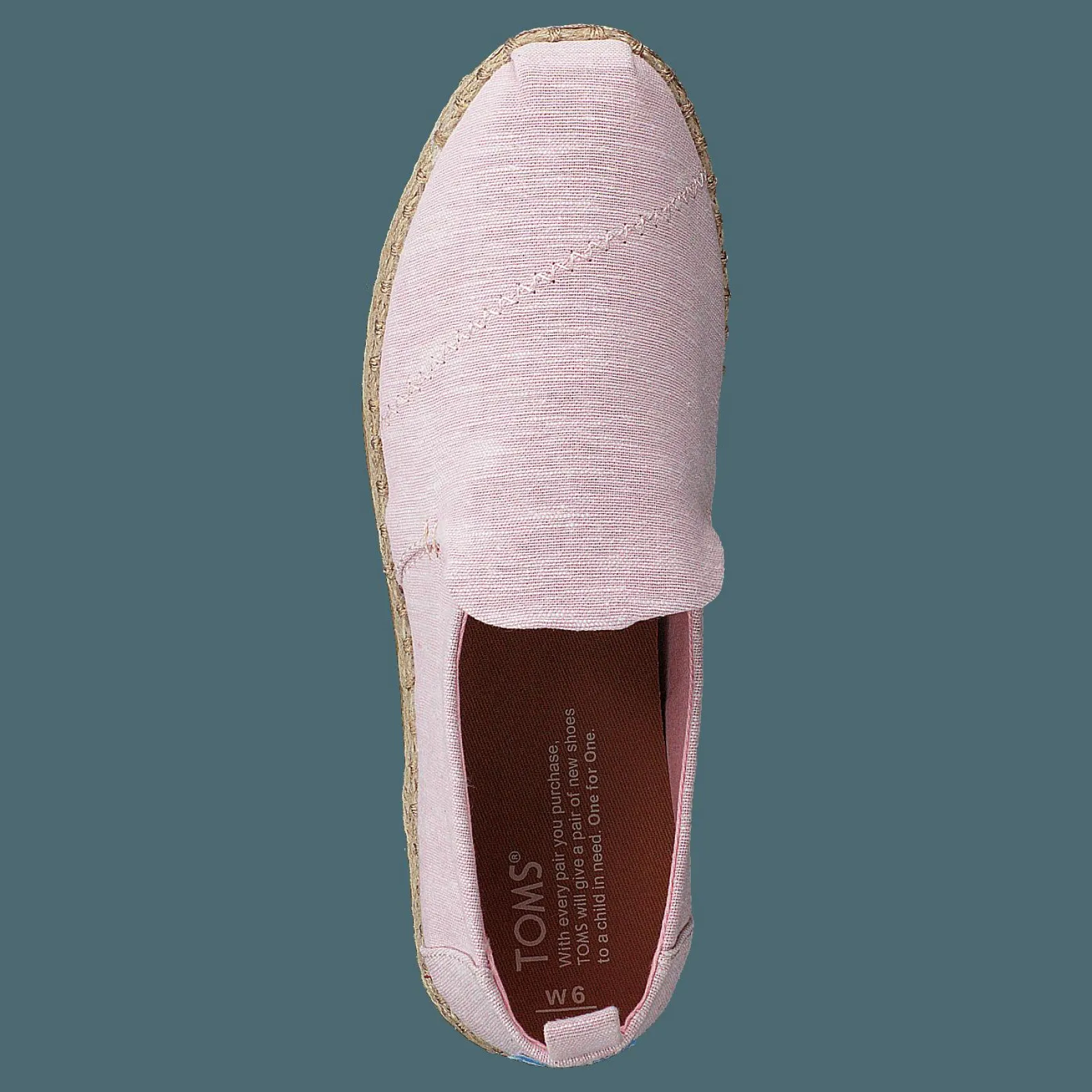Toms Deconstructed Alpargata Rope Blossom Slub Chambray