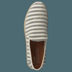Toms Deconstructed Alpargata Rope Black Woven Stripe