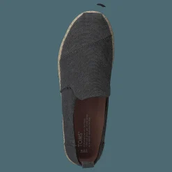 Toms Deconstructed Alpargata Rope Black Washed Canvas/rope