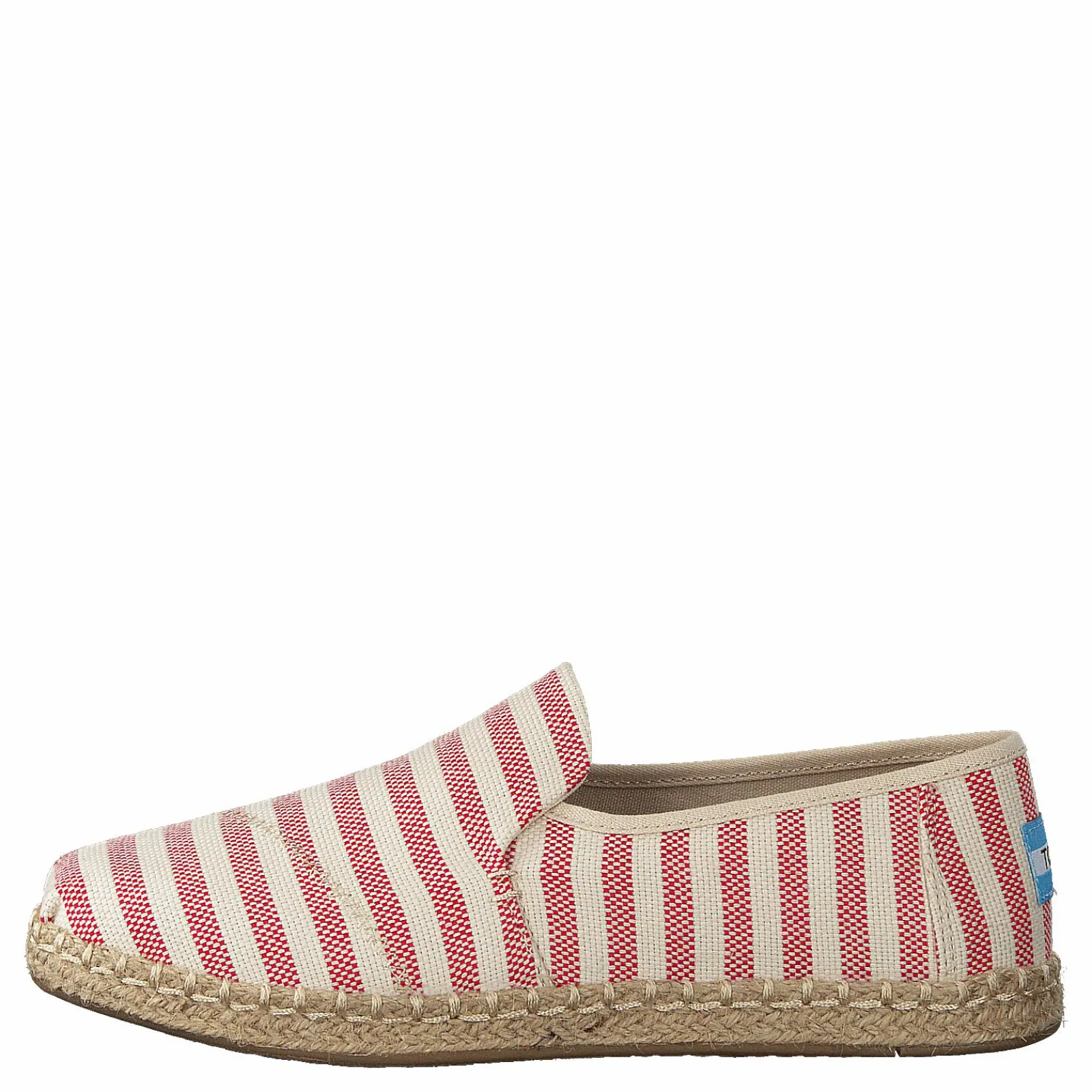 Toms Deconstructed Alpargata Rope Red Woven Stripe