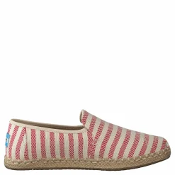 Toms Deconstructed Alpargata Rope Red Woven Stripe