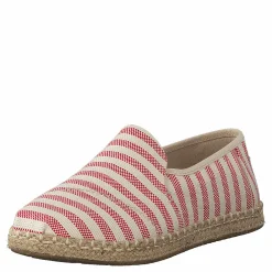 Toms Deconstructed Alpargata Rope Red Woven Stripe