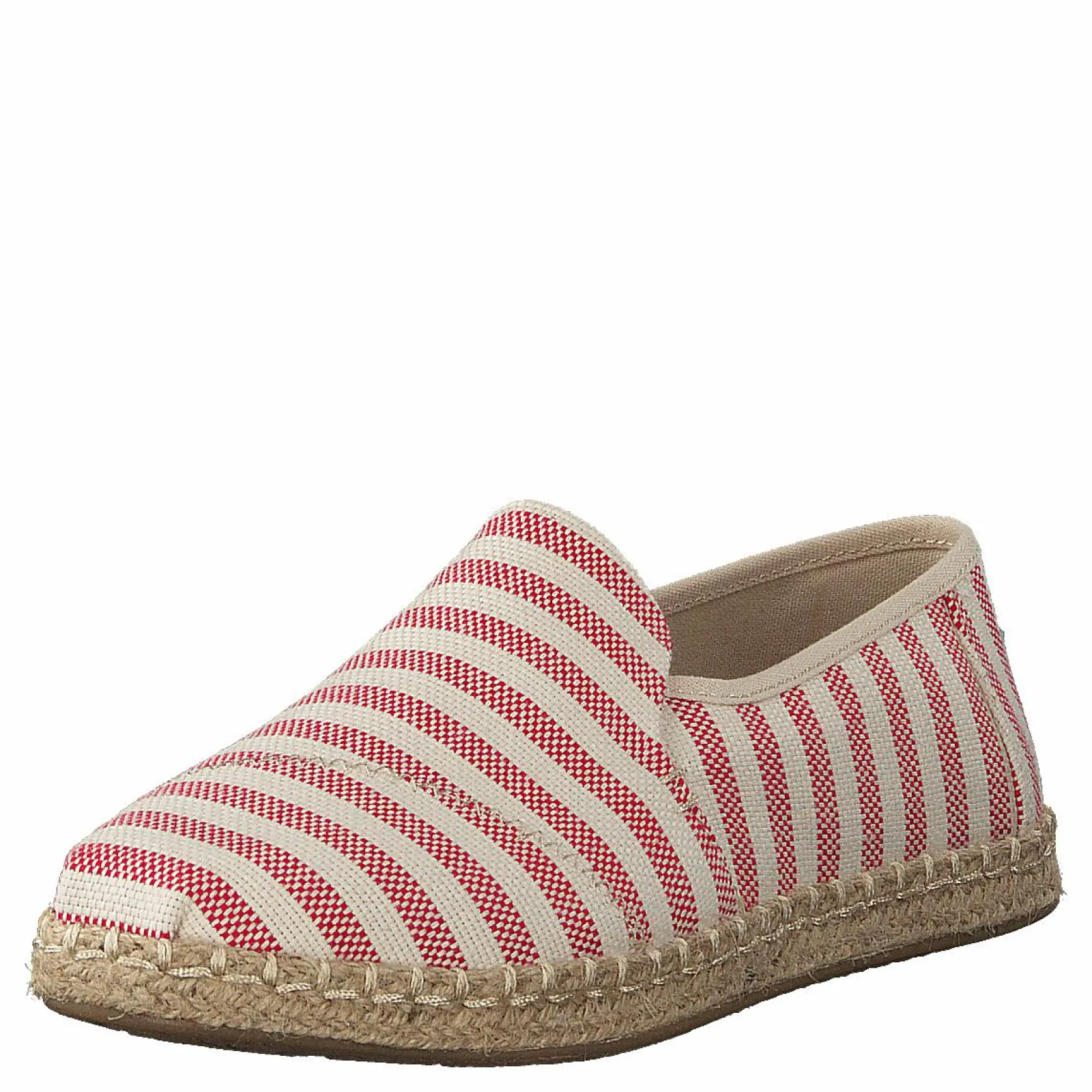 Toms Deconstructed Alpargata Rope Red Woven Stripe