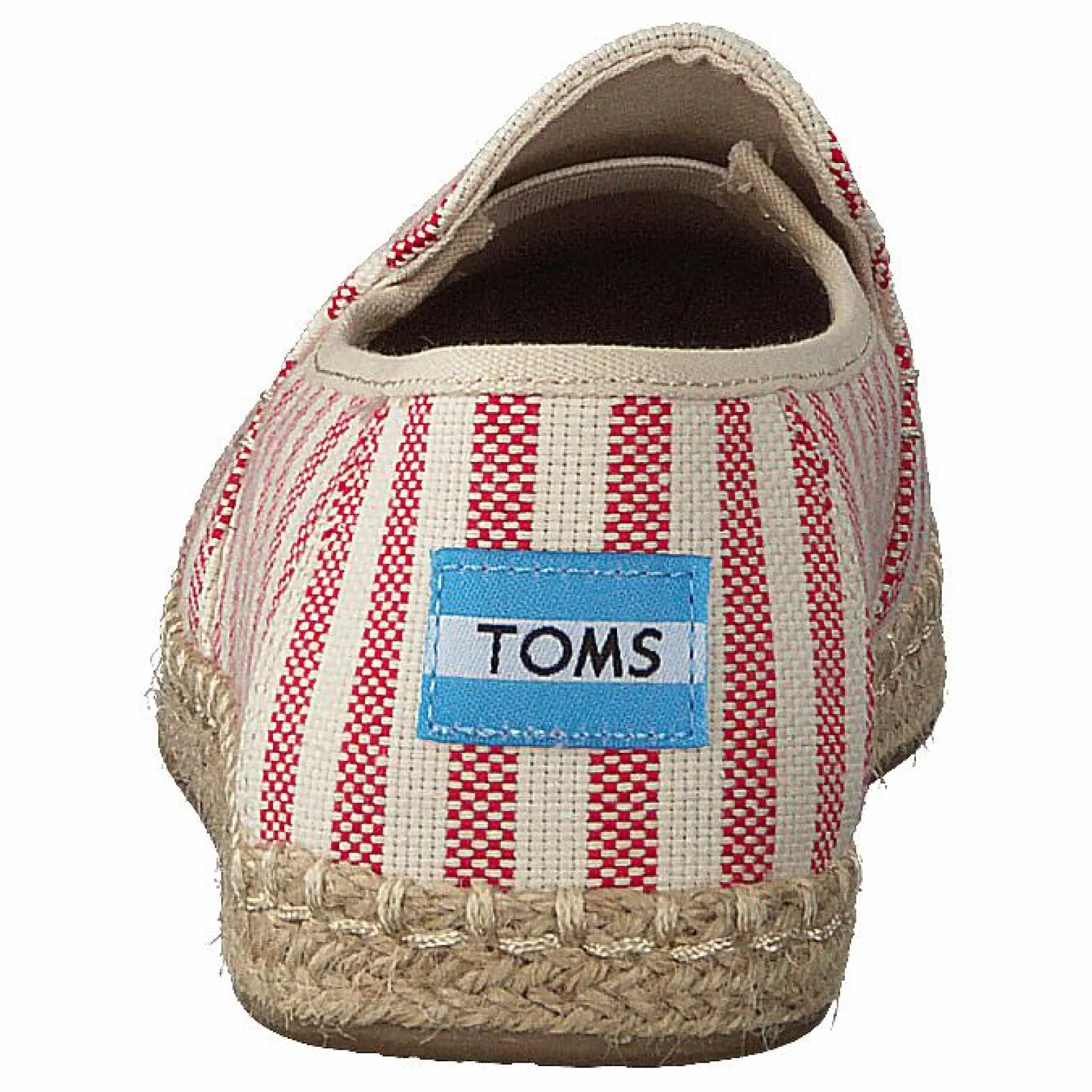 Toms Deconstructed Alpargata Rope Red Woven Stripe