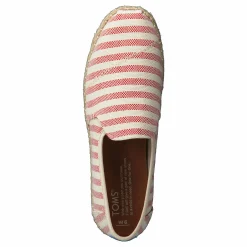 Toms Deconstructed Alpargata Rope Red Woven Stripe