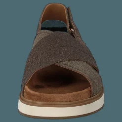 Toms Dusty Gold Star Suede Brown Metallic