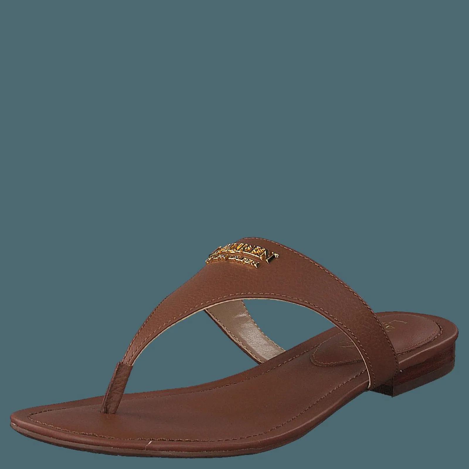 Lauren Ralph Lauren Ellah-sandals-flat Sandal Deep Saddle Tan