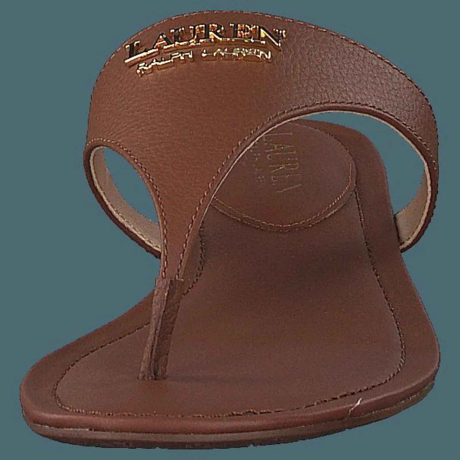 Lauren Ralph Lauren Ellah-sandals-flat Sandal Deep Saddle Tan