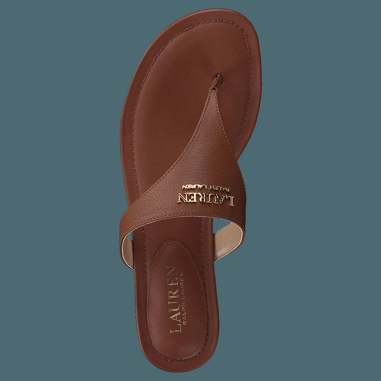 Lauren Ralph Lauren Ellah-sandals-flat Sandal Deep Saddle Tan
