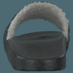 Polo Ralph Lauren Faux-Shearling–Lined Suede Slide Black