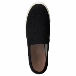 Toms Felt Wm Clmt Slipon Black