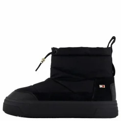 Tommy Hilfiger Flag Nylon Mini Snowboot Black
