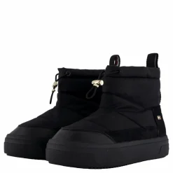 Tommy Hilfiger Flag Nylon Mini Snowboot Black