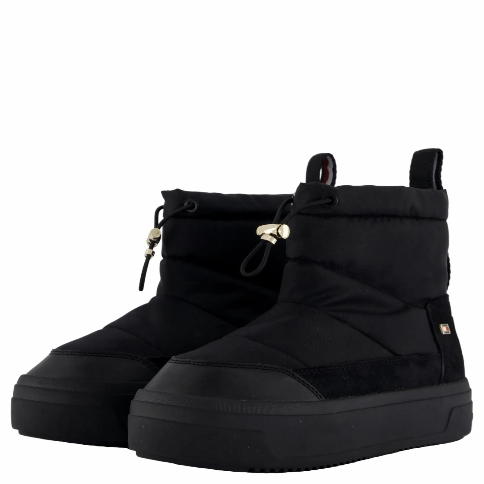 Tommy Hilfiger Flag Nylon Mini Snowboot Black