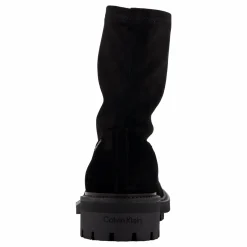 Calvin Klein Flat Sock Boot Sue Mix Ck Black