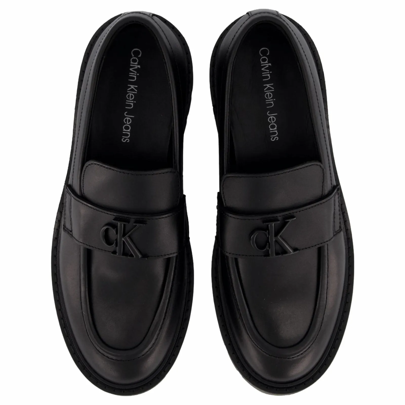 Calvin Klein Flatform Loafer Hw Mg Lth Triple Black