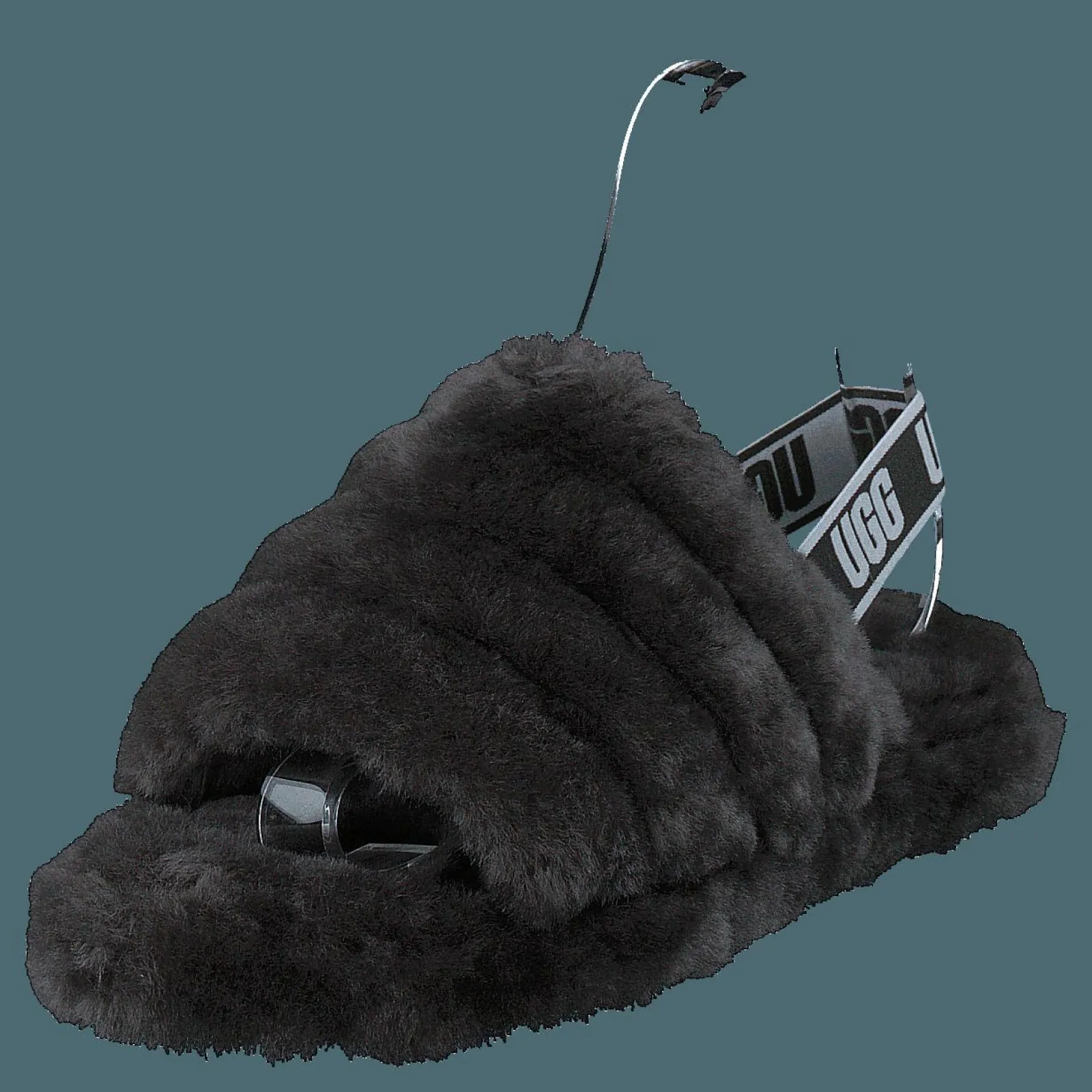 Barn UGG Fluff Yeah Slide Charcoal